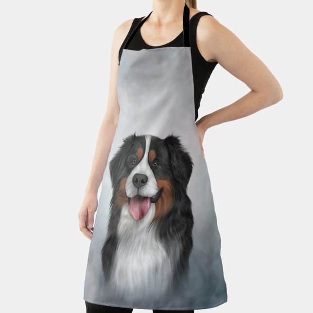 Drawing Bernese Mountain Dog Apron (Insitu)