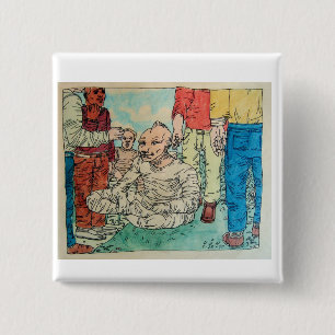 Drawing by Don Evans 9.23.70 15 Cm Square Badge