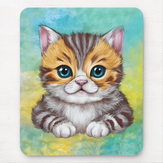 Drawing Cat Mouse Pad (Front)