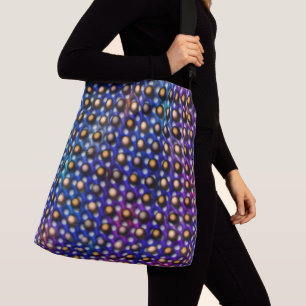 Drawing circles that look like spheres or holes crossbody bag
