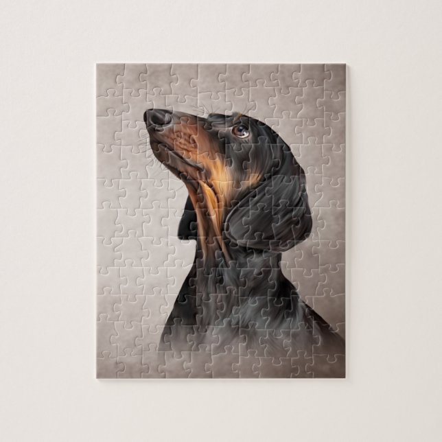 Drawing Dog breed dachshund Jigsaw Puzzle (Vertical)
