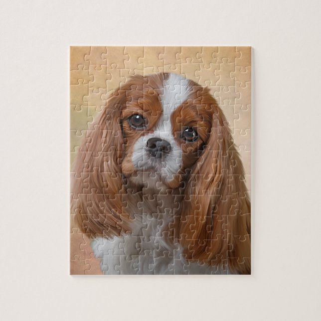 Drawing Dog Cavalier King Charles Spaniel Jigsaw Puzzle (Vertical)