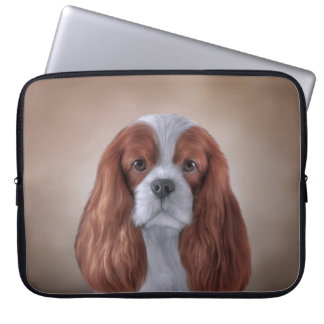 Drawing Dog Cavalier King Charles Spaniel Laptop Sleeve