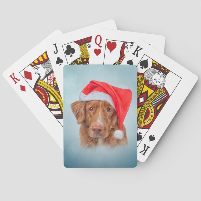 Drawing Dog Nova Scotia Duck Tolling 20 Playing Cards (Back)