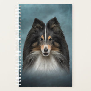 Drawing Dog Shetland Sheepdog, Sheltie Planner