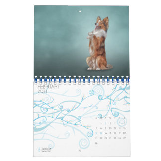 Drawing funny Dogs Calendar