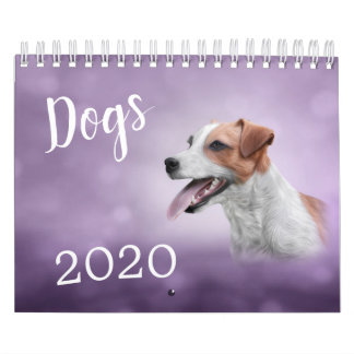 Drawing funny Dogs Calendar