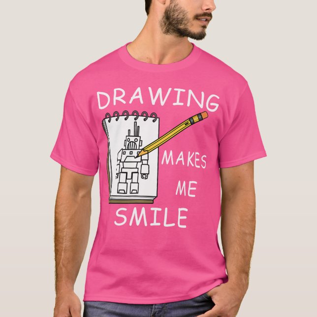 Drawing Funny Saying Sketchinger T-Shirt (Front)
