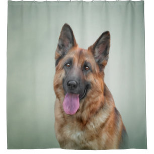Drawing German Shepherd Dog 20 Shower Curtain