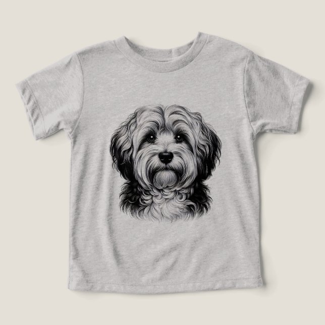 Drawing Havanese Dog (Design Front)
