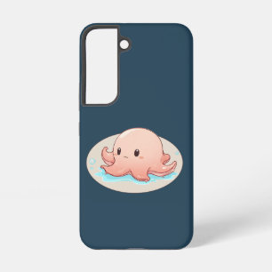 Drawing of a pink Baby Octopus Samsung Galaxy Case