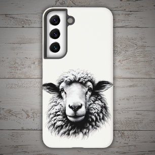 Drawing of a Sheep’s Head Samsung Galaxy Case