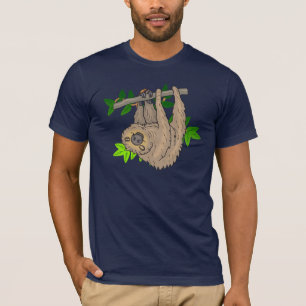 Drawing of a Sloth Hanging Upside Down T-Shirt