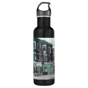 Drawing of Downtown Madison, Wisconsin 710 Ml Water Bottle