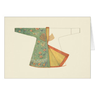 Drawing of Half-Finished Kimono
