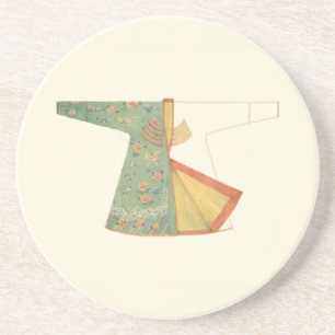 Drawing of Half-Finished Kimono Coaster