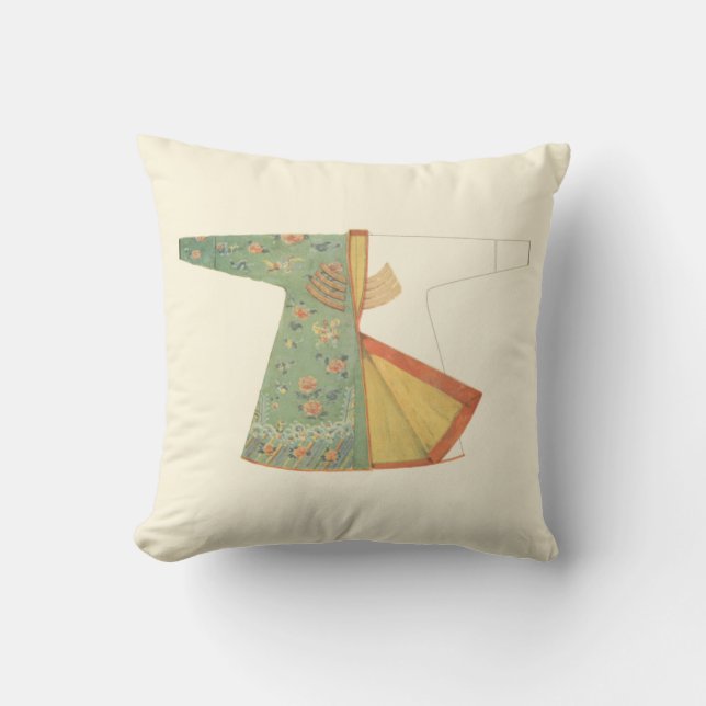 Drawing of Half-Finished Kimono Cushion (Front)