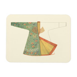 Drawing of Half-Finished Kimono Magnet