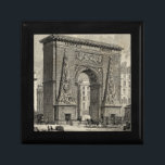 Drawing of Porte Saint-Denis Monument Gift Box<br><div class="desc">A great drawing of Porte Saint-Denis, a French monument located in the city of Paris. Built in 1672 to replace a gate in the city wall this drawing depicts the triumphal arch in its early days. This would make a great gift for someone who likes to travel or enjoys French...</div>