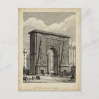 Drawing of Porte Saint-Denis Monument