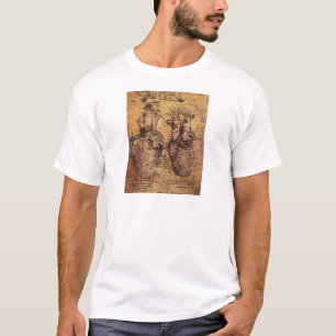 Drawing of the heart and its blood vessels T-Shirt