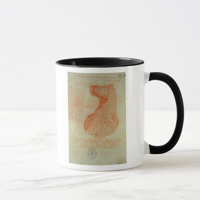 Drawing of the Ironwork Casting Mould Mug (Right)