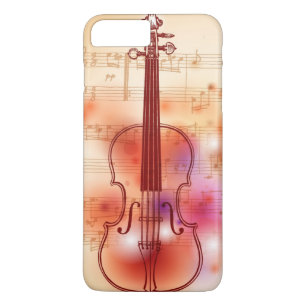 Drawing on watercolor background of violin Case-Mate iPhone case