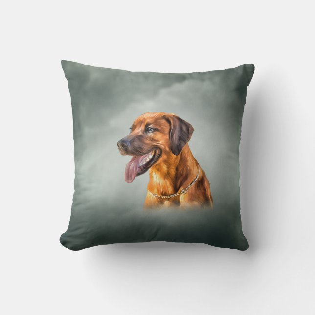 Drawing Rhodesian Ridgeback Cushion (Front)