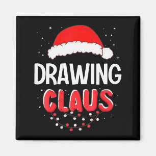 Drawing Santa Claus Christmas Matching Costume  Magnet
