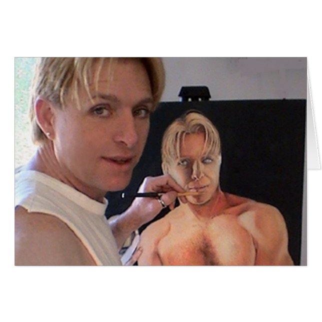 Drawing Self Portrait (Front Horizontal)