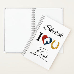 Drawing Sketchbook for Horse Lovers – Blank Pages Notebook