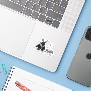 Drawing With Moth And Goose