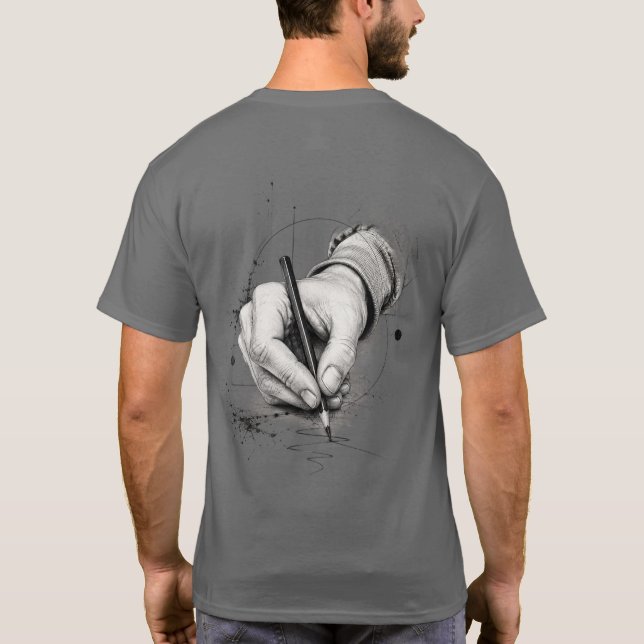 Drawn by Hand, Powered by Passion T-Shirt (Back)