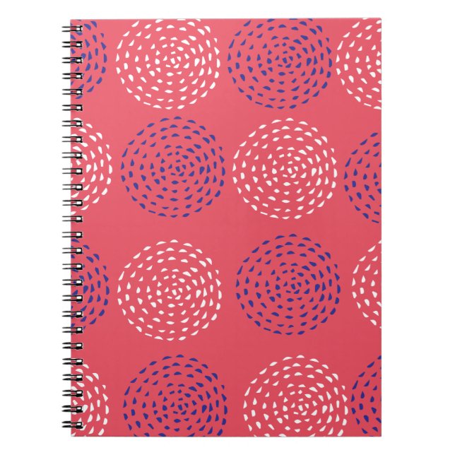 Drawn Circle Pattern Geometric Art Geometric Photo Notebook (Front)