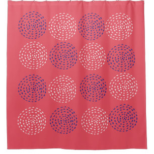 Drawn Circle Pattern Geometric Art Geometric Photo Shower Curtain