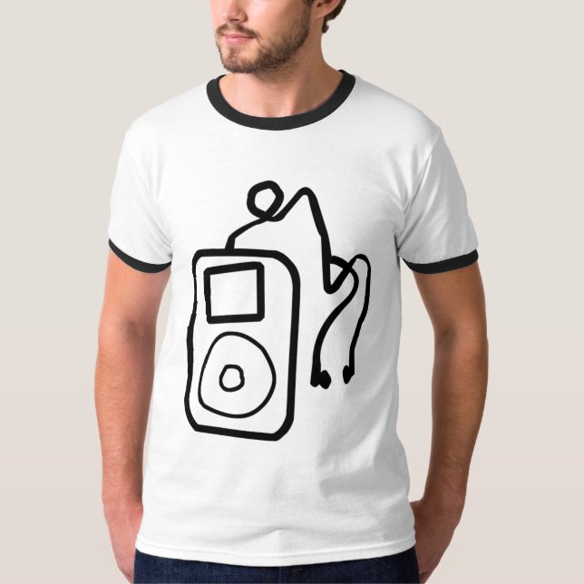 Drawn iPod Ringer Tee Tshirt Shirt (Front)