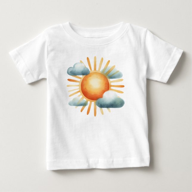 Drawn Sun Baby T-Shirt (Front)