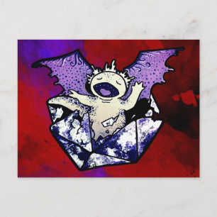 Draxolotyl Hatchling Postcard