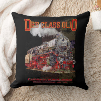DRB Class 01.10 Steam Train. Deutsche Reichsbahn Cushion