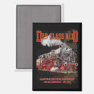 DRB Class 01.10 Steam Train. Deutsche Reichsbahn Magnet
