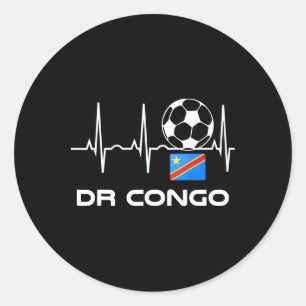 Drc Soccer Jersey Shirt Democratic Republic Of The Classic Round Sticker