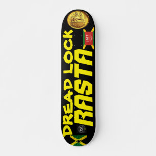 DREAD LOCK RASTA  OFFICIAL 7 3/4" Skateboard Deck