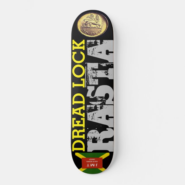 DREAD LOCK RASTA Skateboard (Front)