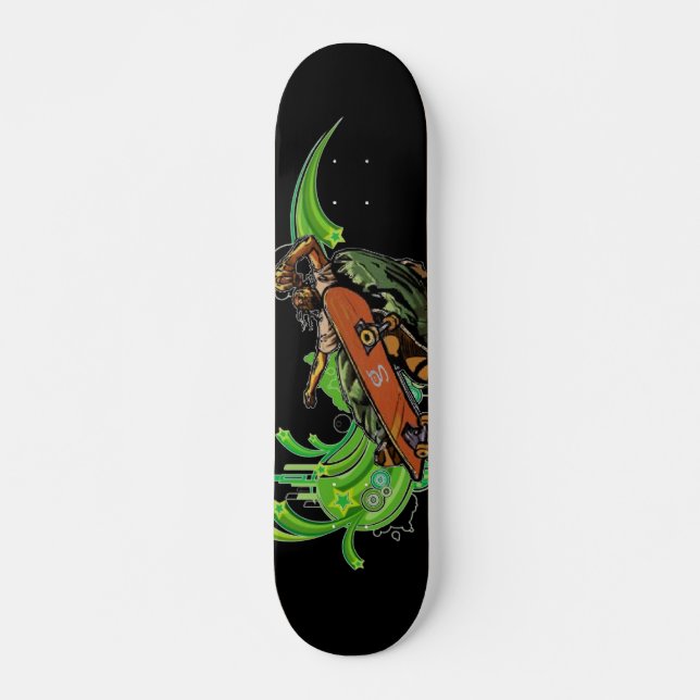 Dread Man Skateboard (black) (Front)