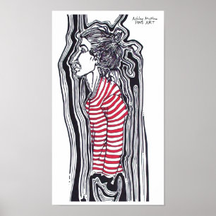 Dread stripped shirt poster