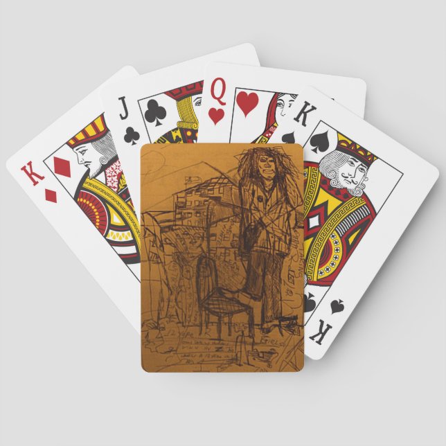 DREAD WAITING ON A SHOE SHINE PLAYING CARDS (Back)