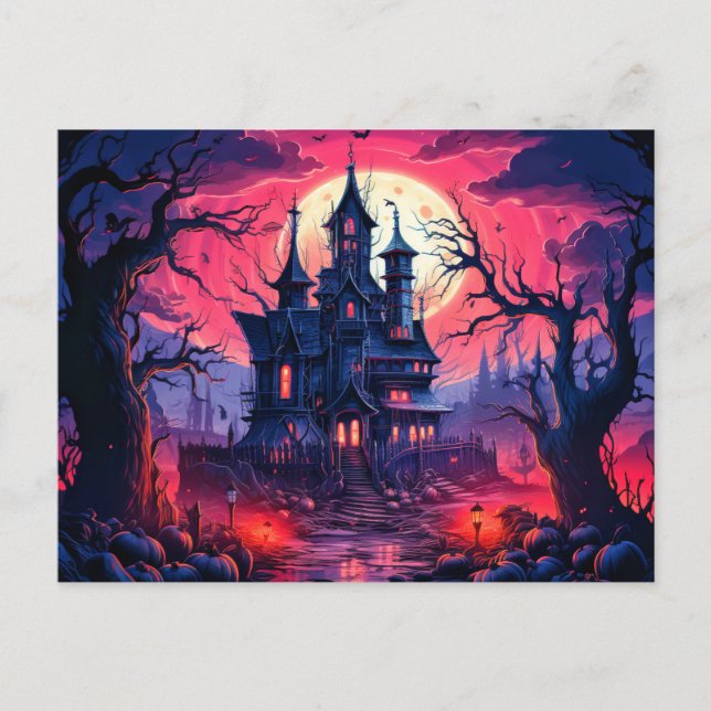 Dreadful Haunted Mansion After Dark Postcard (Front)