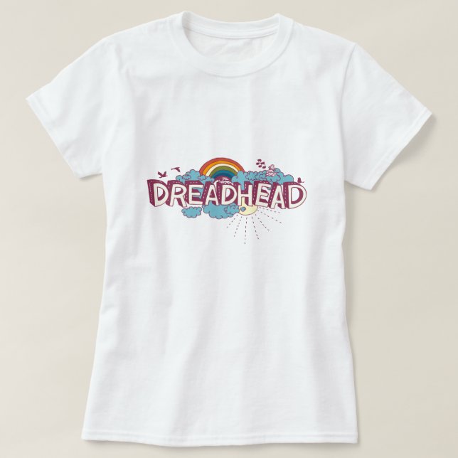Dreadhead Retro Psychedelic Graphic T-Shirt (Design Front)
