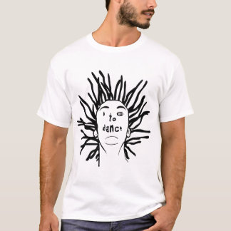 Dreadlocks ICameToDance.com Face white tee