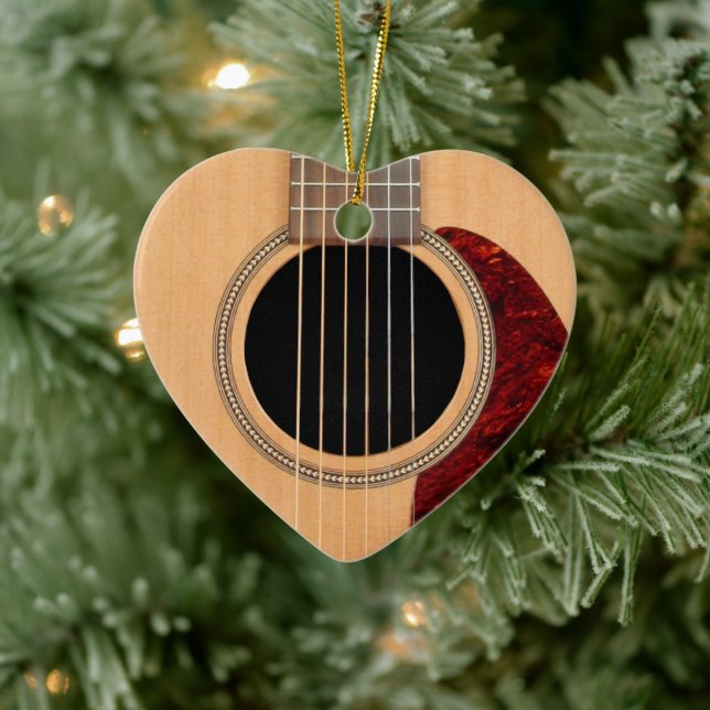 Dreadnought Acoustic 6 String Guitar Ceramic Tree Decoration (Tree)